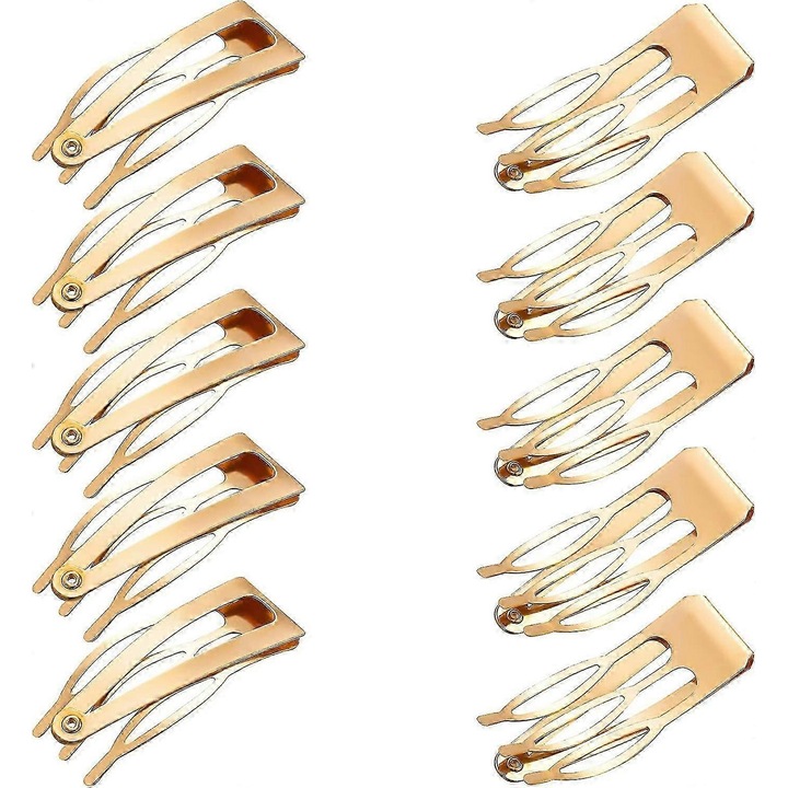 24 darab fém hajcsat készlet nőknek, dupla rögzítésű dizájn, 50 mm, mindennapi használatra, különféle alkalmakra