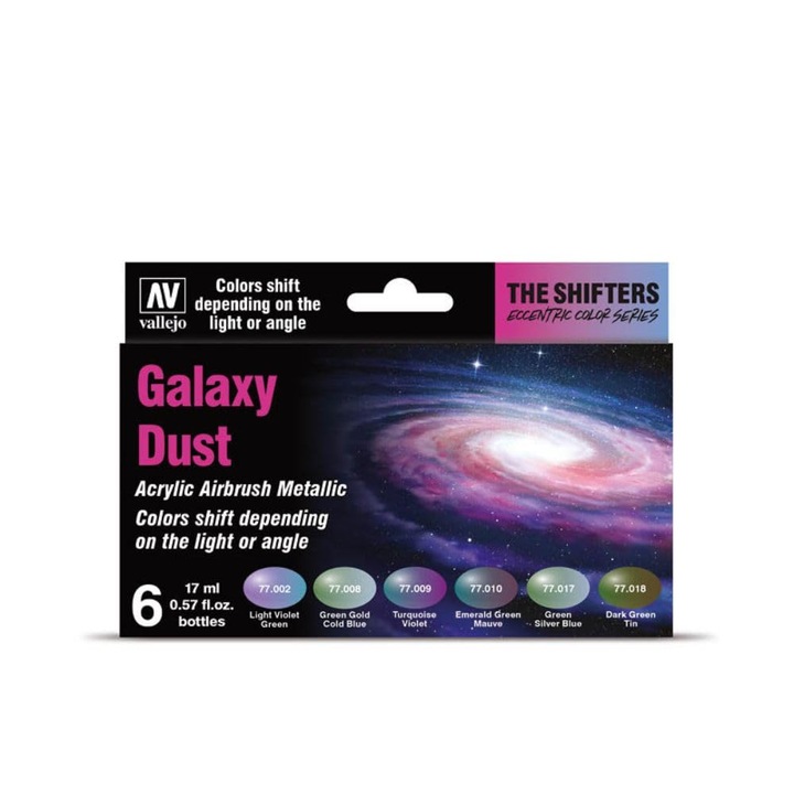 Комплект боя Vallejo Galaxy Dust, асорти, 6 x 17 мл