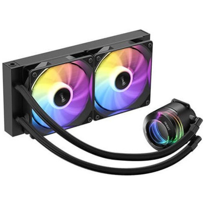 Răcitor CPU Antec, 2800 rpm, 2 ventilatoare 120 mm, Negru