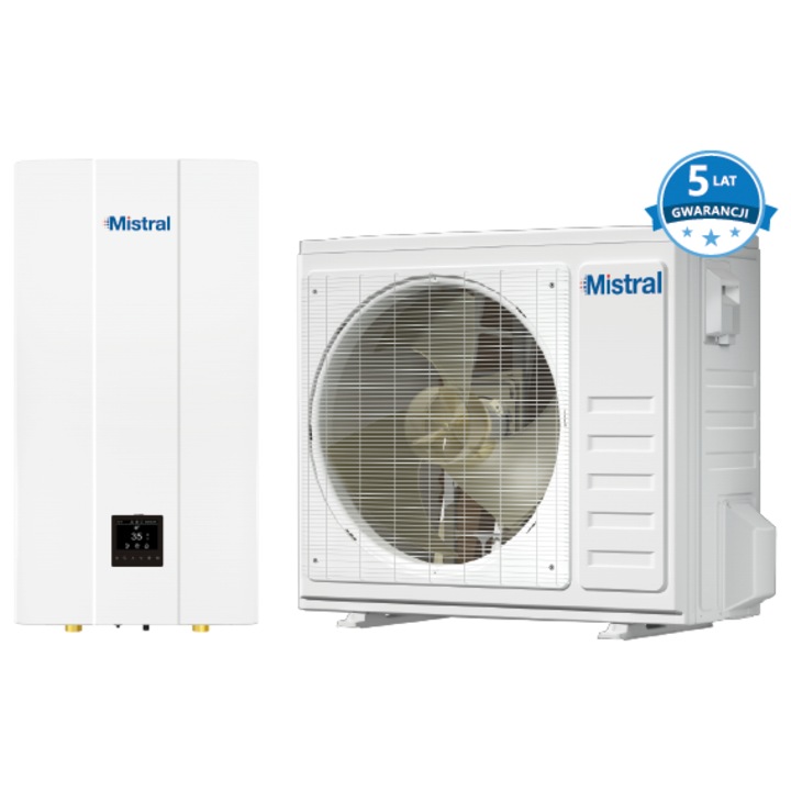 Pompa de caldura MISTRAL, 10 kW, Wi-Fi, A+++, 220V, aer-apa, dimensiuni 420x790x270mm