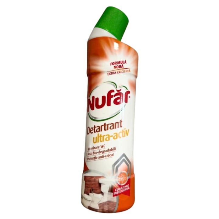 Nufar Ultra Activ folyékony vízkőoldó 750ml, vízkő és rozsda eltávolítása, friss illat