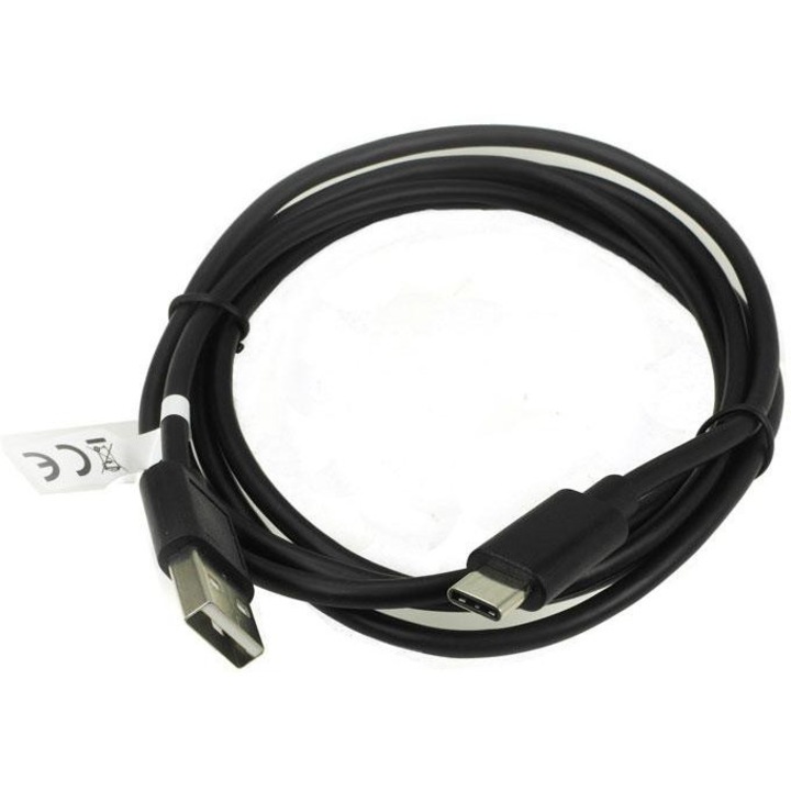 Cablu Vitalco USB 2.0 la USB Tip C, 1.5m, Negru, Quick Charge 2.0