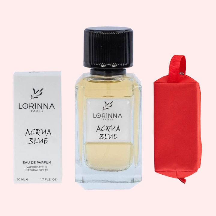 Set Apa de Parfum Lorinna Paris Parfum Aqua Blue, 50 ml, de Barbat si Gentuta Parfumuri