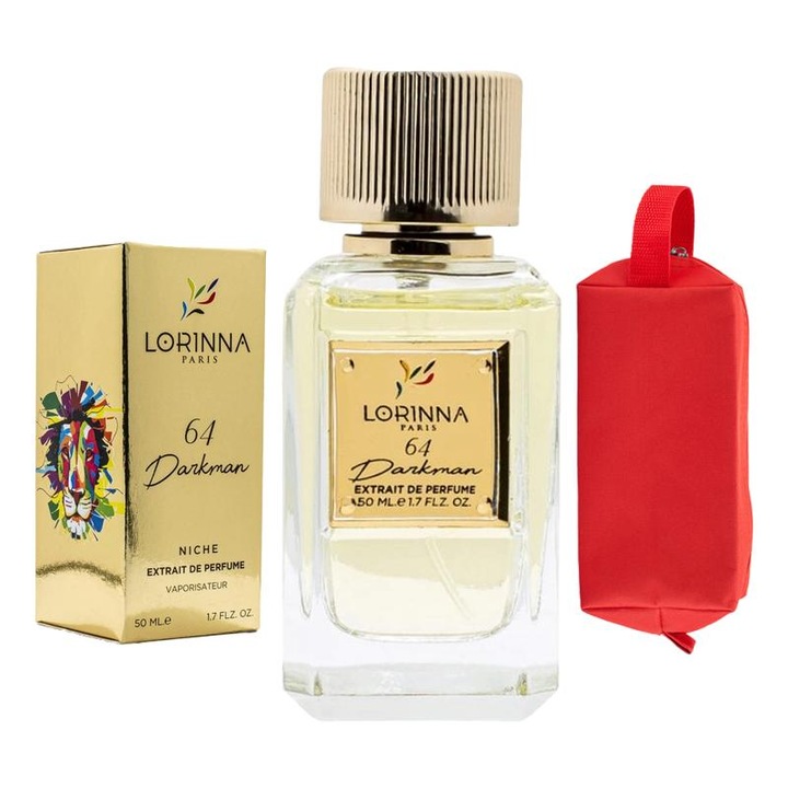 Set Extract de Parfum Lorinna Paris Parfum Darkman, 50 ml, Unisex Dama Barbat si Gentuta Parfumuri