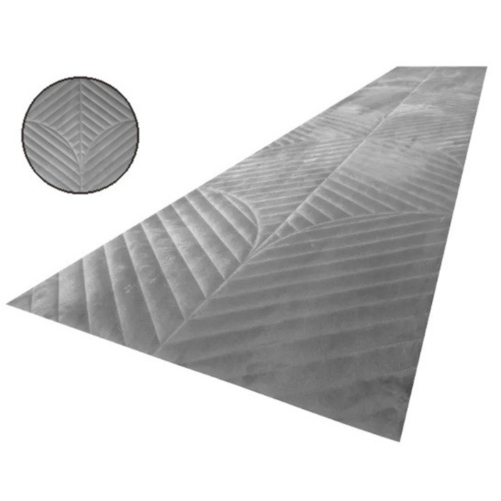 Panou 3D tapitat pentru perete si tavan, decorativ, flexibil, izolator, marime 270x60x0, 5cm, Verde Smarald