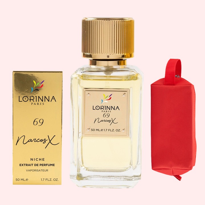 Set Extract de Parfum Lorinna Paris Parfum Narcos X Unisex Dama Barbat 50 ml si Gentuta Parfumuri
