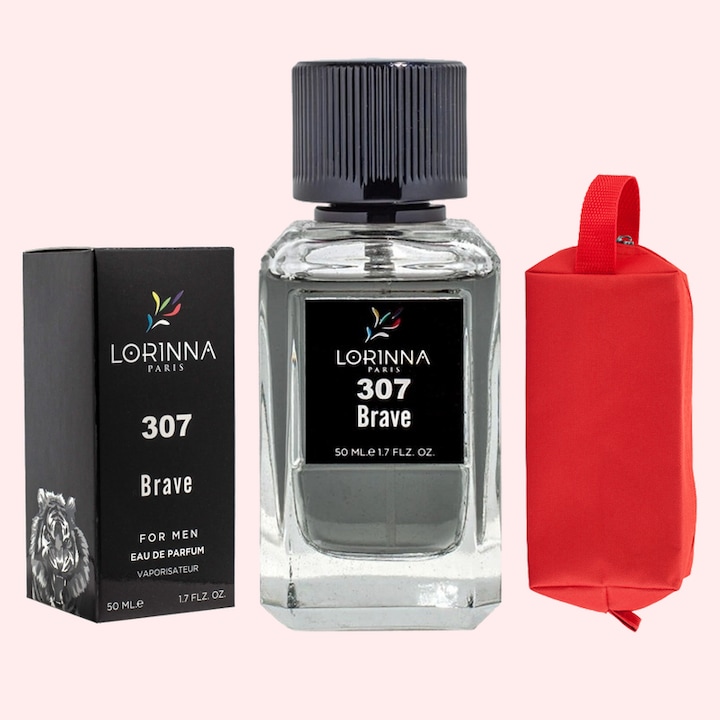 Set Apa de Parfum Lorinna Paris Parfum Brave, de Barbat, 50 ml si Gentuta Parfumuri
