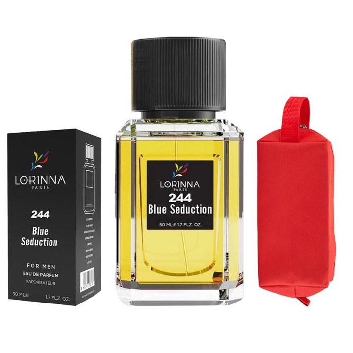 Set Apa de Parfum Lorinna Paris Parfum Blue Seduction, 50 ml, de Barbat si Gentuta Parfumuri