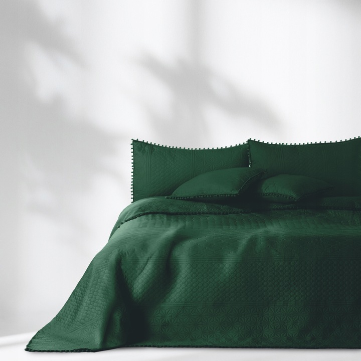 Elegáns Steppelt Takaró 170x270cm, Üveg Zöld