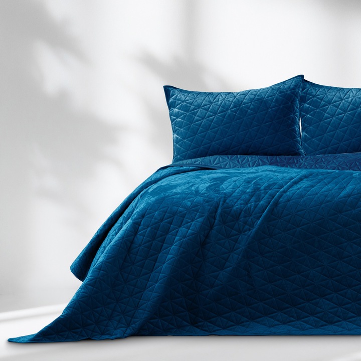 Narzuta Welur Granat 170x270cm Pikowana - Elegancka i Miękka