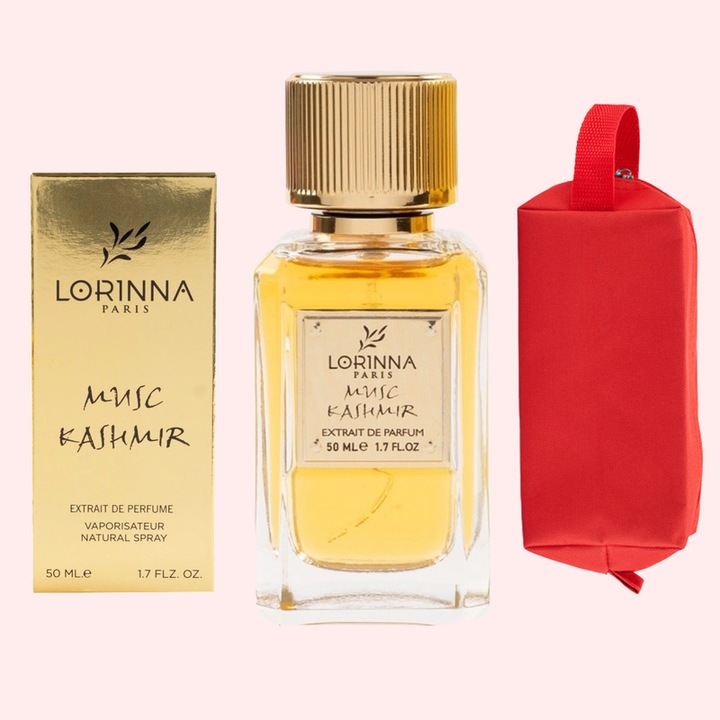 Set Extract de Parfum Lorinna Paris Parfum Musc Kashmir, 50 ml, Unisex Dama Barbat si Gentuta Parfumuri