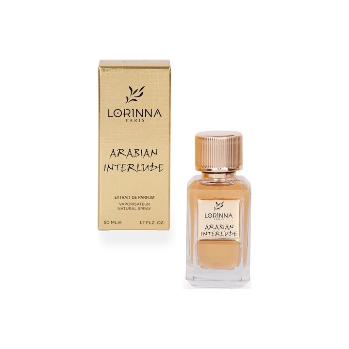 Set Extract de Parfum Lorinna Paris Parfum Arabian Interlude, 50 ml, pentru Barbati si Gentuta Parfumuri