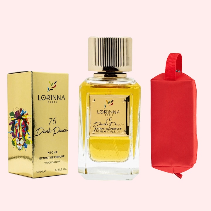 Set Extract de Parfum Lorinna Paris Parfum Dark Peach, 50 ml, Unisex Dama Barbat si Gentuta Parfumuri