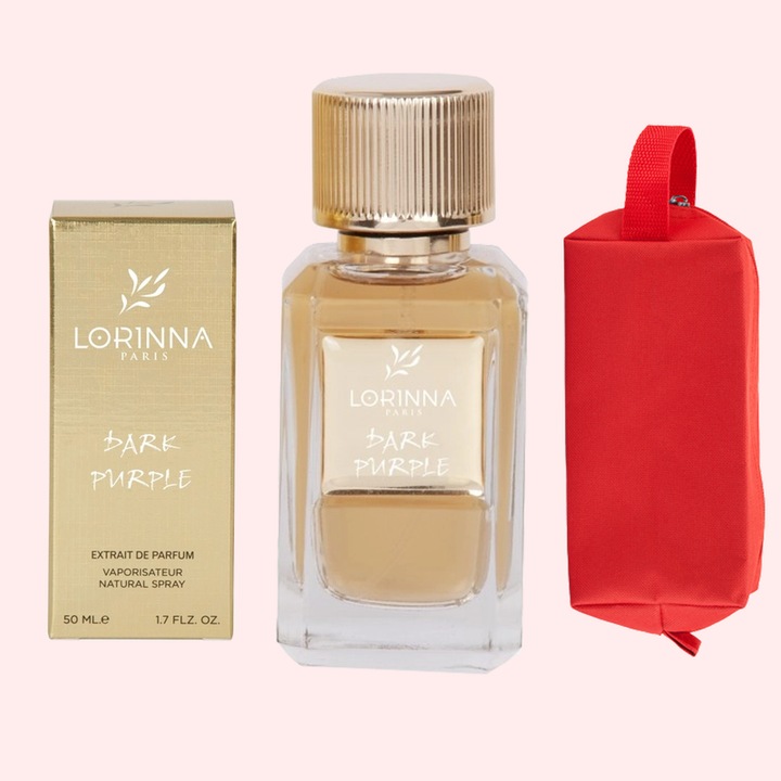 Set Extract de Parfum Lorinna Paris Parfum Dark Purple, 50 ml, Unisex Dama Barbat si Gentuta Parfumuri