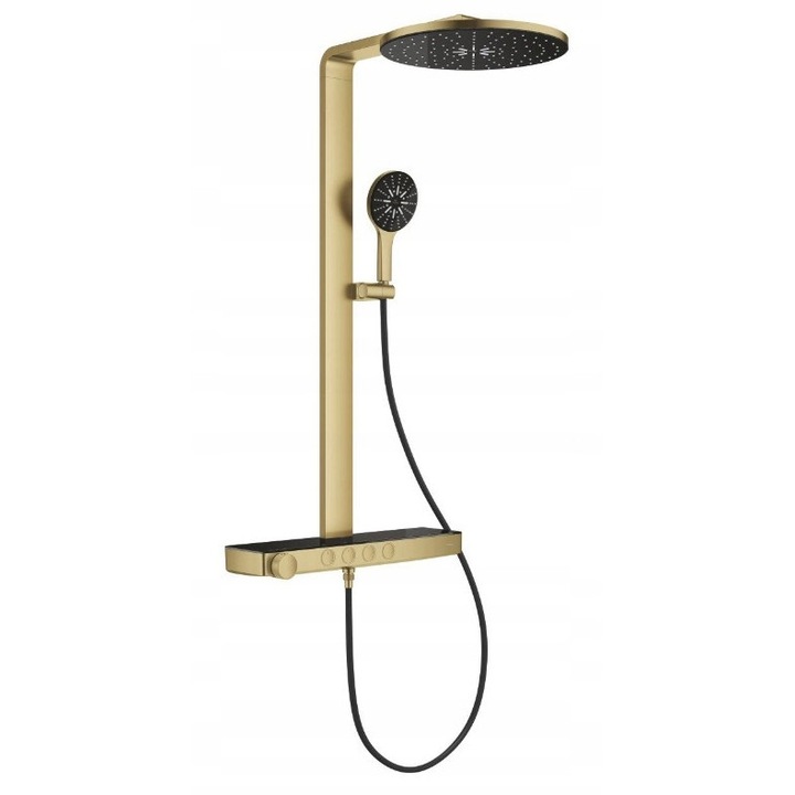 Set de dus cu termostat Grohe Brushed Cool Sunrise, 101680GN00