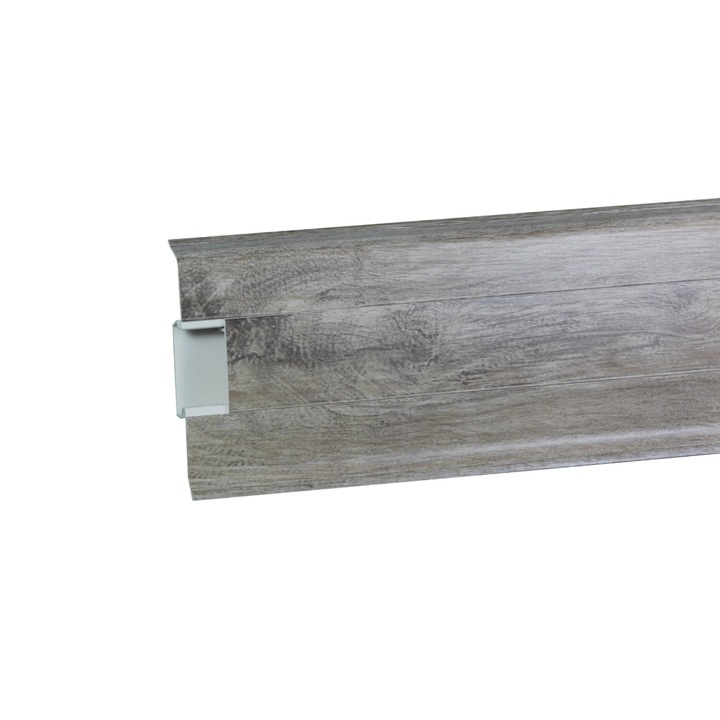 Plinta PVC parchet laminat Korner Siena 80, 2500 x 80 x 20 mm, Stejar Brekke