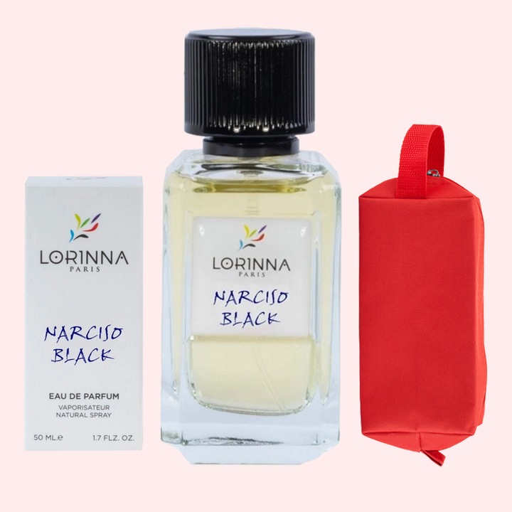 Set Apa de Parfum Lorinna Paris Parfum Black 50 ml, de Dama si Gentuta Parfumuri