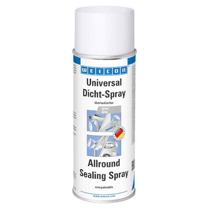 Spray de etansare Weicon Allround, gri, 400ml, rezistent la apa si UV