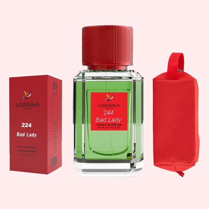 Set Apa de Parfum Lorinna Paris Parfum Bad Lady, 50 ml, de Dama si Gentuta Parfumuri