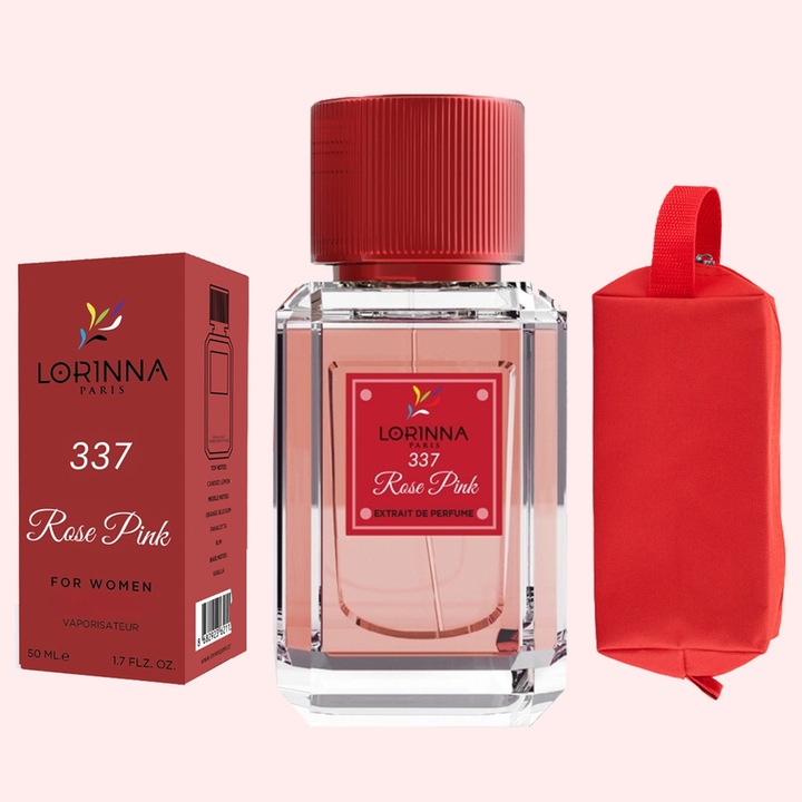 Set Extract de Parfum Lorinna Paris Parfum Rose Pink, 50 ml, de Dama si Gentuta Parfumuri