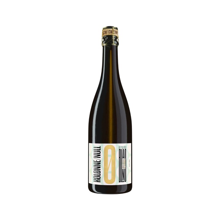 Vin spumant Kolonne Null Cuvee Blanc No.1 Fara Alcool, 0.75 l