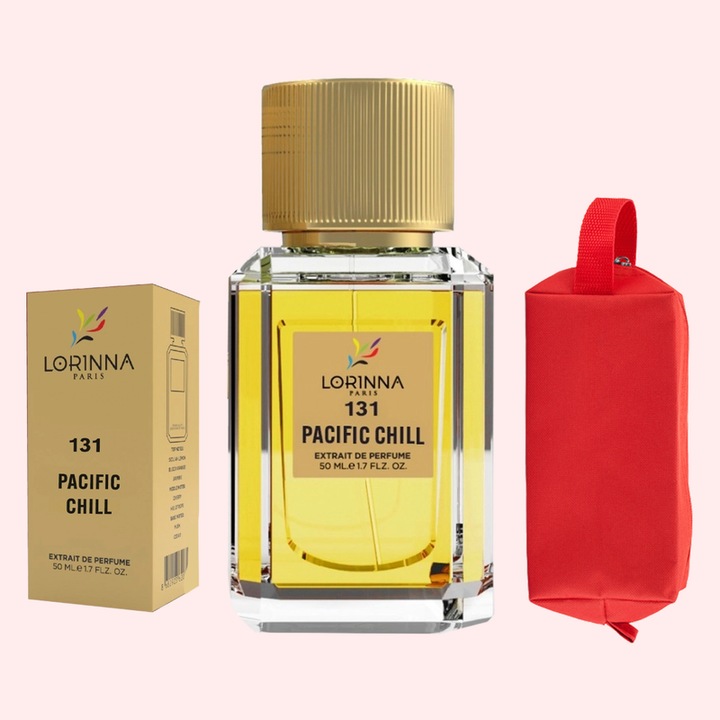 Set Extract de Parfum Lorinna Paris Parfum Pacific Chill, Unisex Dama Barbat, 50 ml si Gentuta Parfumuri