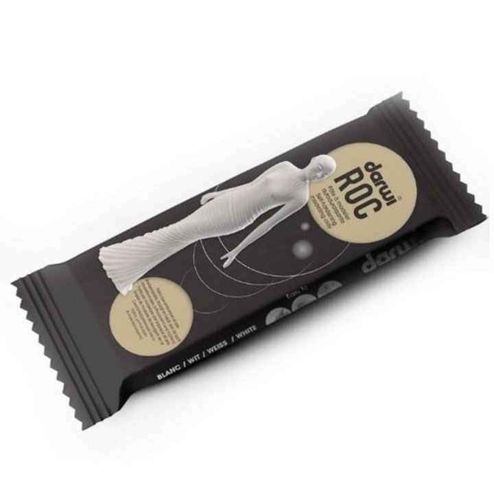 Pasta de modelat Darwi ROC – alb – 1 kg – uscare la aer – ideal pentru sculpturi si decor