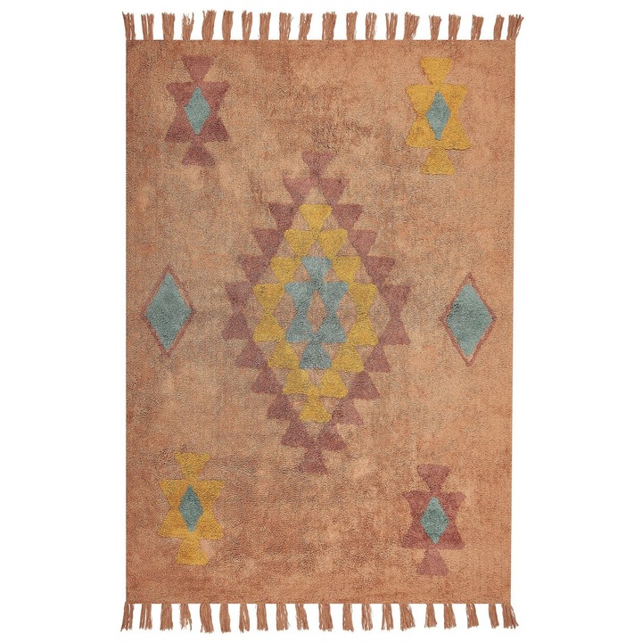 Covor din bumbac portocaliu 140 x 200 cm Igdir