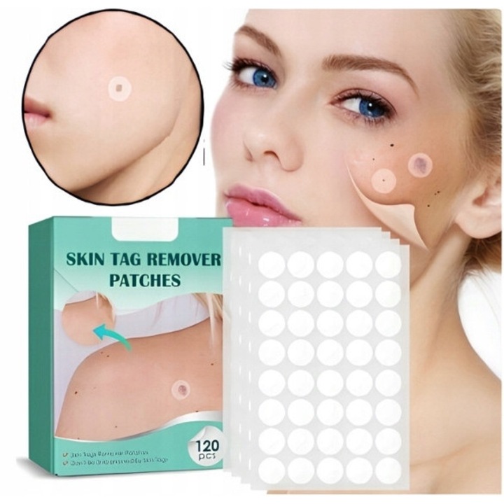 AjieQaQ tapasz készlet szemölcsökre és fibrózisos daganatokra, 240 darab, nőknek, 120x2 db