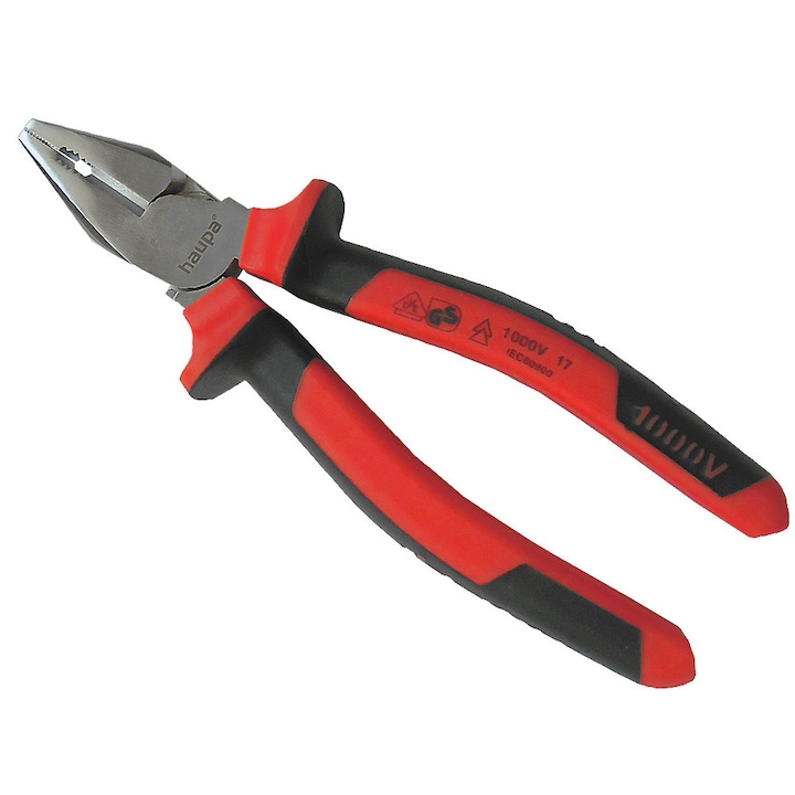 Clește universal Haupa 200mm VDE 1000V, izolat, cu mâner ergonomic