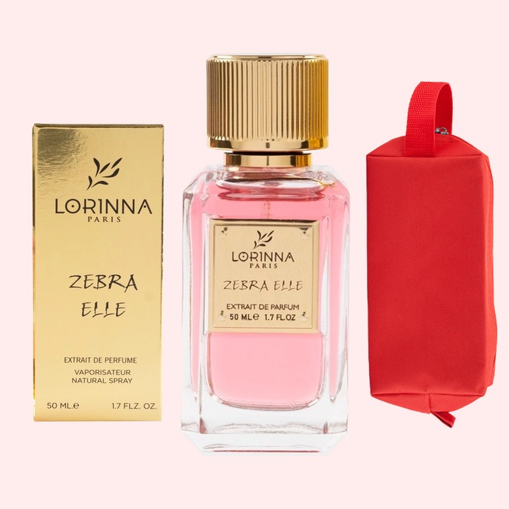 Set Extract de Parfum Lorinna Paris Parfum Zebra Elle, 50 ml, de Dama si Gentuta Parfumuri