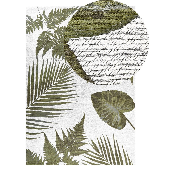 Covor din bumbac verde 140 x 200 cm Barzah