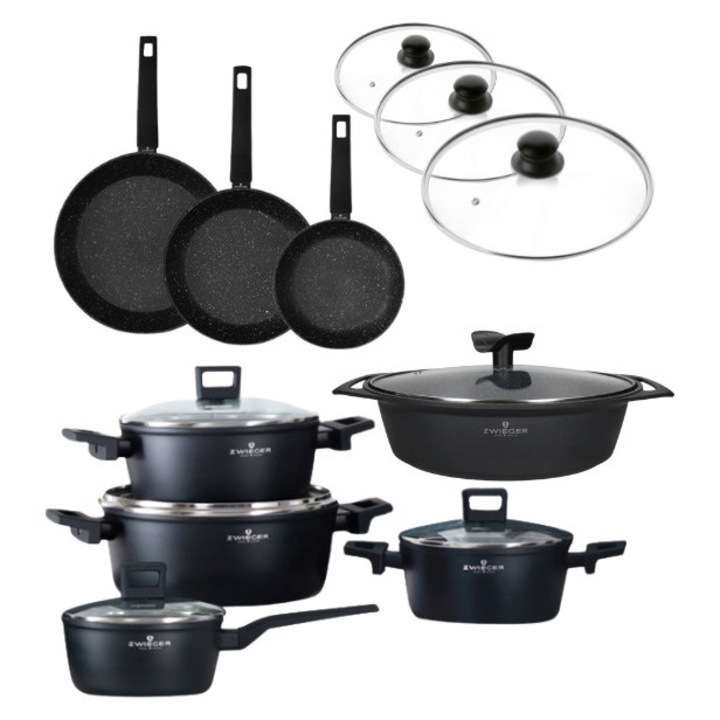 Set Vase Gatit Zwieger Forte 16 Pies + Tigaie + Wok