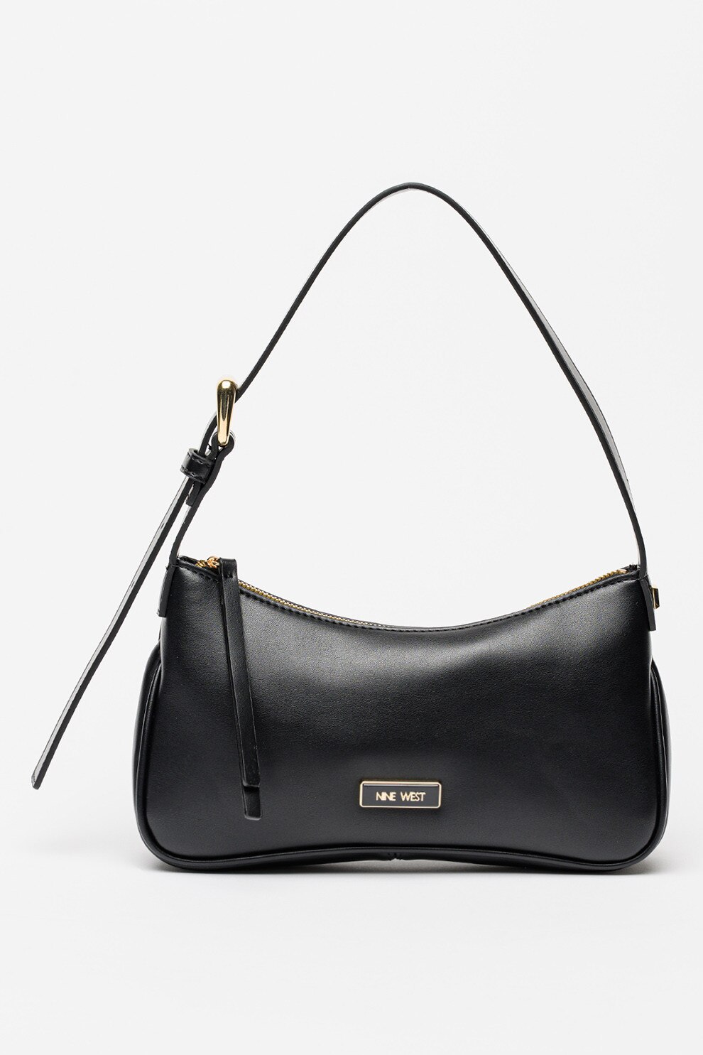 NINE WEST, Geanta de piele ecologica cu maner Kira, Negru - eMAG.ro
