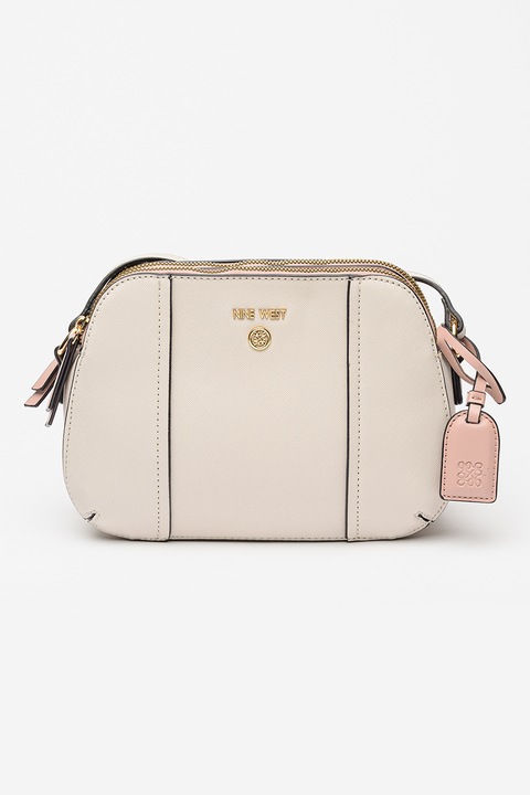 NINE WEST, Grady műbőr válltáska, Törtfehér