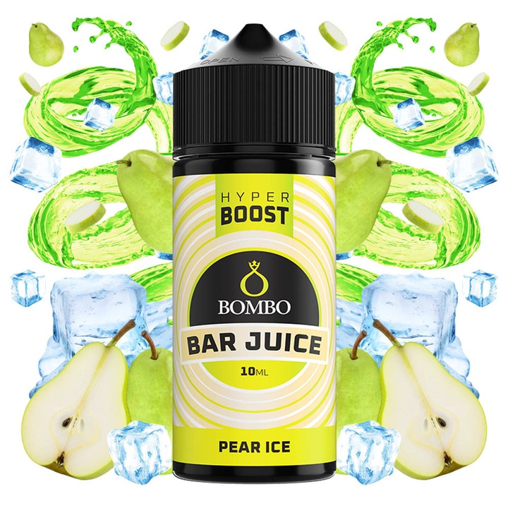 Lichid Longfill Bombo Hyper Boost 10ml/120ml - Pear Ice