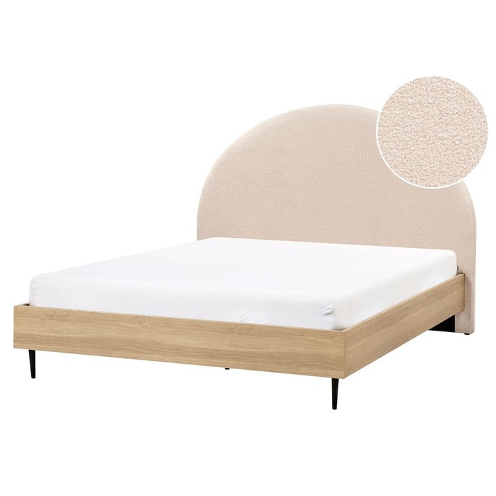 Pat cu lamele Boucle Millay 140 x 200 cm Bej