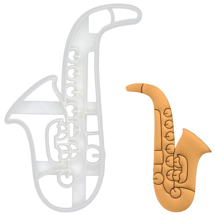 Formă de biscuiți saxofon, 1 bucată, plastic