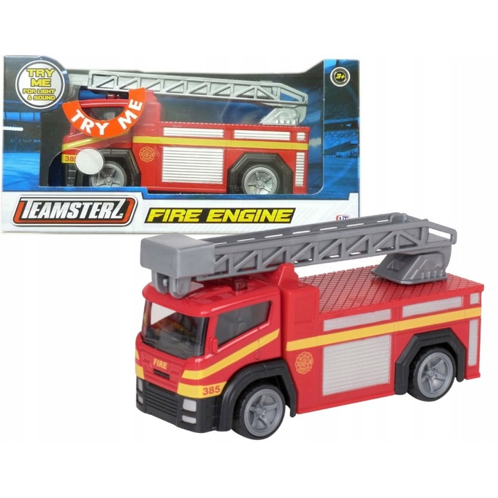 Пожарна кола със светлини и звуци - въртяща се стълба