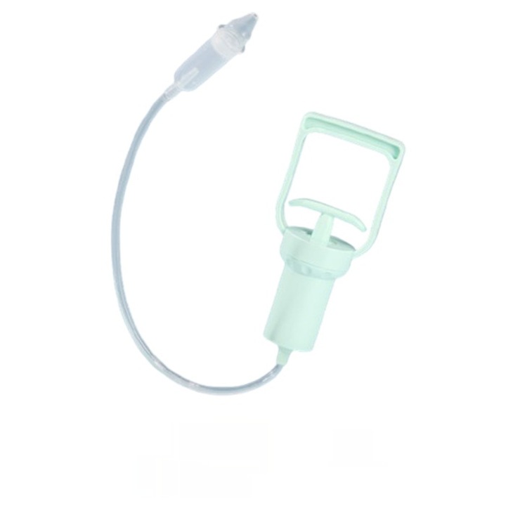 Aspirator nazal manual, silicon transparent, pentru bebeluși și copii, ușor de utilizat, demontabil