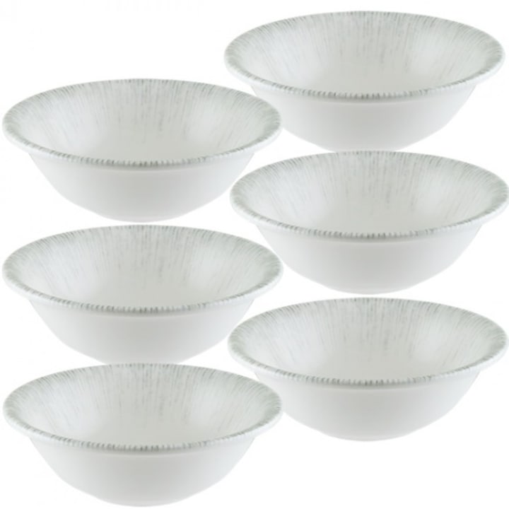 Set 6 boluri portelan Bonna Iris 16cm 400ml