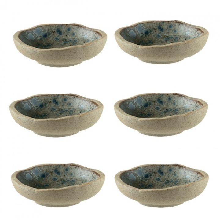 Set 6 Boluri sos, Bonna, Gaia, Portelan, 7cm x 35cm, Multicolor