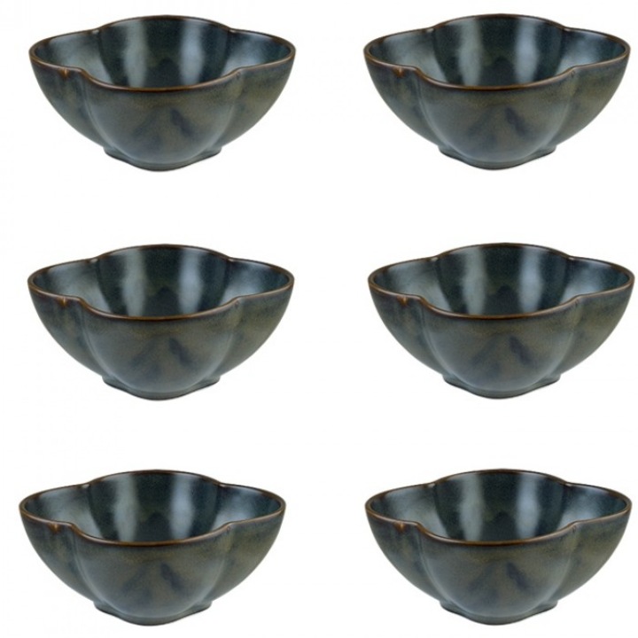 Set 6 boluri Bonna Gloire East portelan 10x10xh5cm 300ml