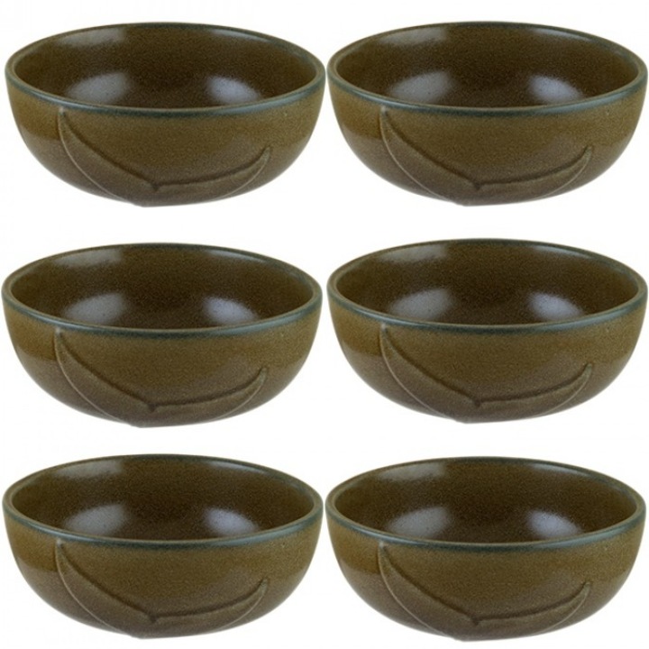 Set 6 boluri portelan Bonna Terra Prints 16cm, 662ml