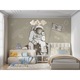 Fototapet Vlies Premium – Astronaut pe Luna, 280x400cm, Spatiu, Planete, Racheta, Living, Dormitor, Bucatarie