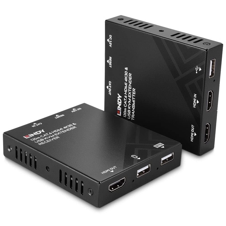 Extensor KVM Lindy HDMI 4K30, USB, 120m