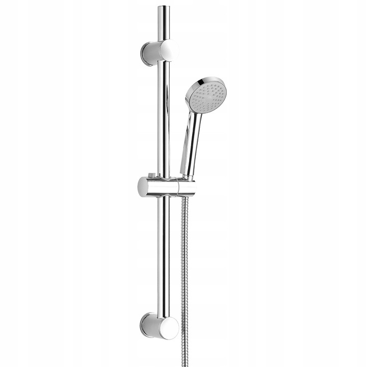 Set dus Meva pe bara, reglabil, finisaj crom