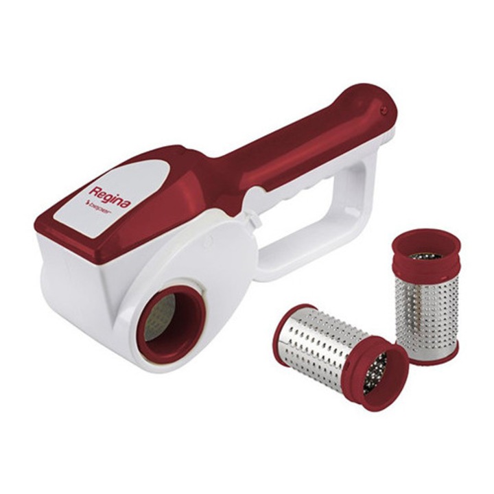 Răzătoare electrică Beper, 2 discuri din oțel inoxidabil, fără fir, 13x26x11cm