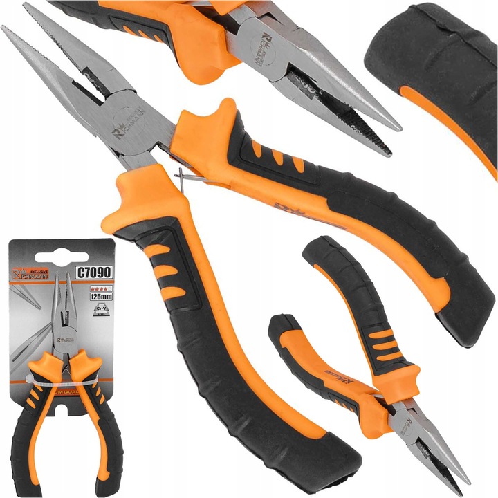 Cleste RICHMANN 125mm, cu varf subtire, otel crom-vanadiu, maner ergonomic