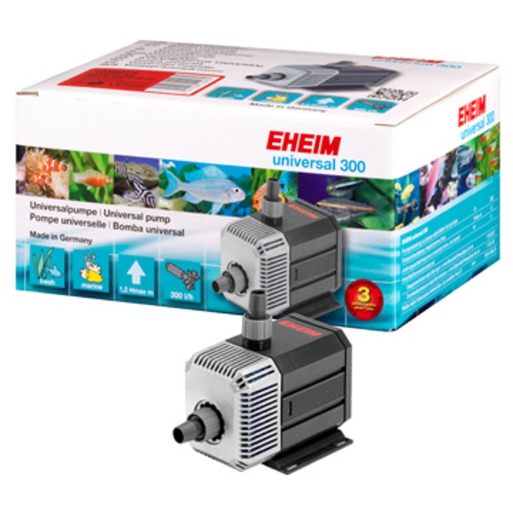 Pompa Eheim universal 300, 300 l/h, cu filtru integrat, 1,7 m cablu